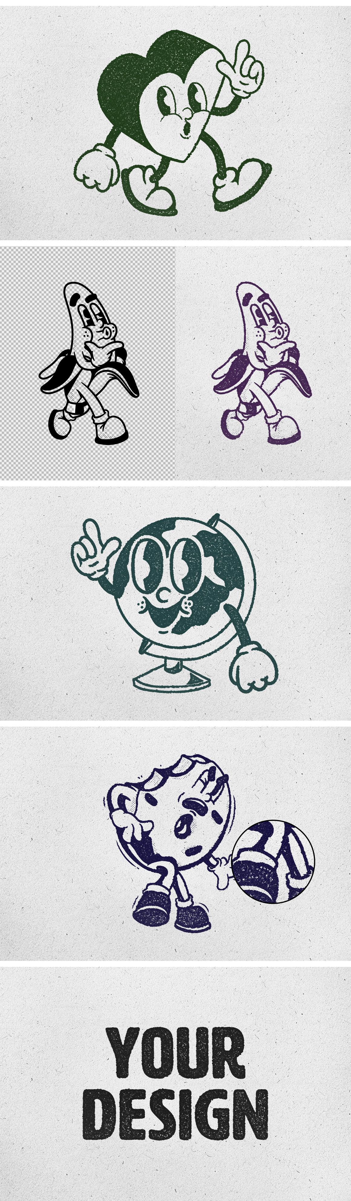 Grunge Stamp Text &amp; Logo Effect