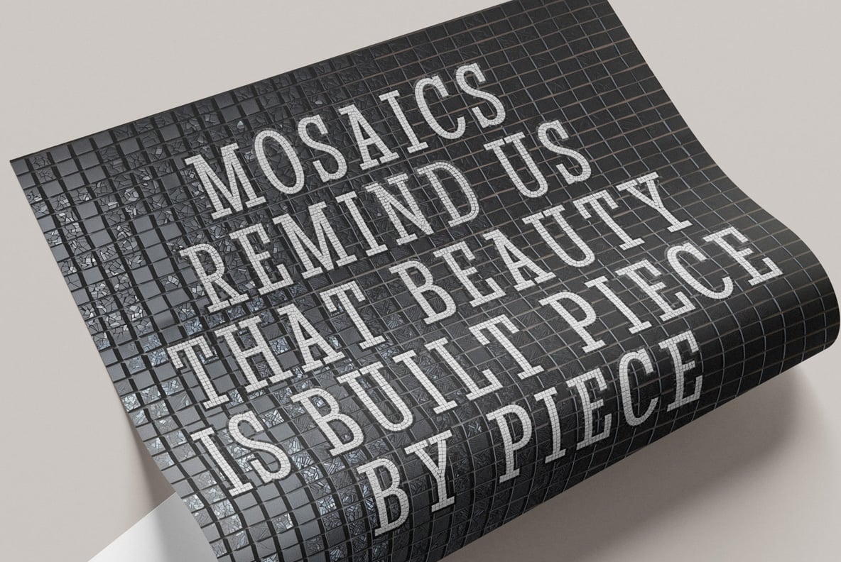 Mosaic BW Font