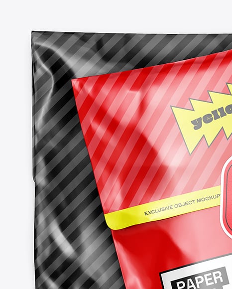 Glossy Mailing Bags Mockup