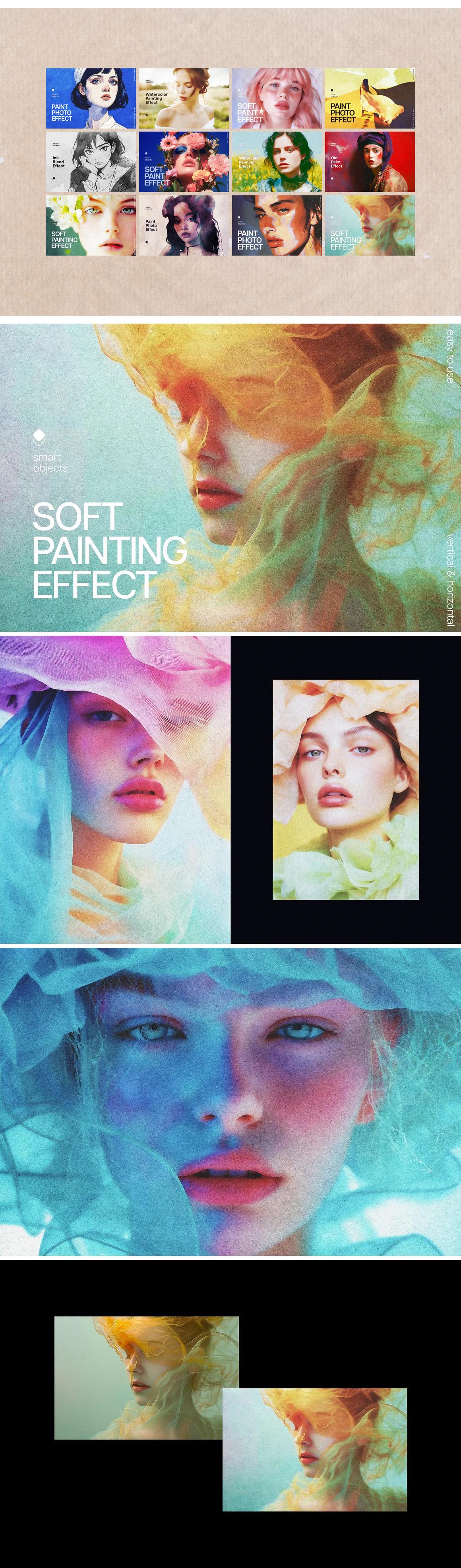 Watercolor Paint Photo Effect Bundle