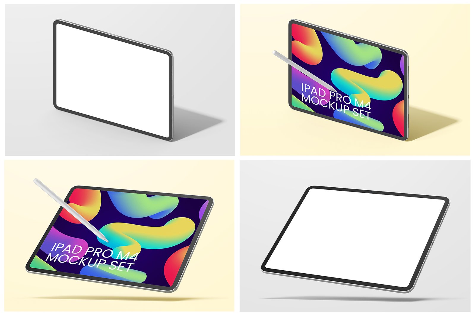 iPad Pro M4 2024 13 Inch PSD Mockup Set