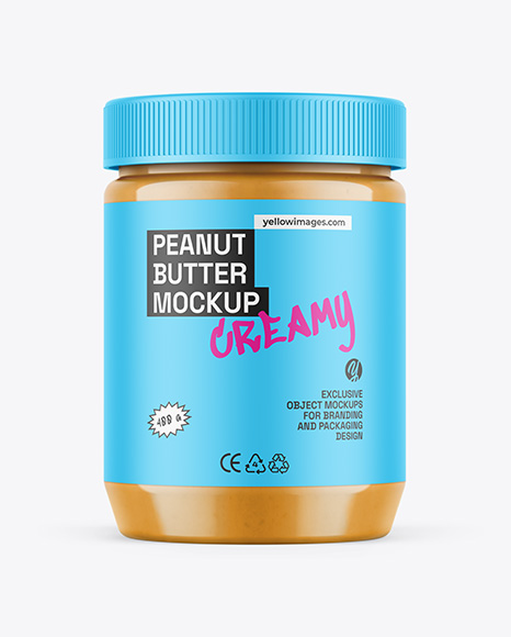 Jar With Peanut Butter Mockup - Tortilla+Pack+Mockup+In+Packaging+Mockups+On+Yellow+Images