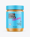 Jar With Peanut Butter Mockup