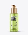 Frosted Cosmetic Bottle with Pump Mockup