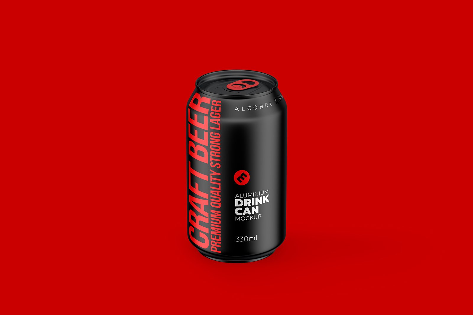 Classic 330ml Aluminium Can Mockup