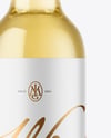Clear Glass White Wine Bottle Mockup