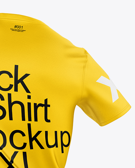 Crew Neck T-Shirt Mockup - Back View