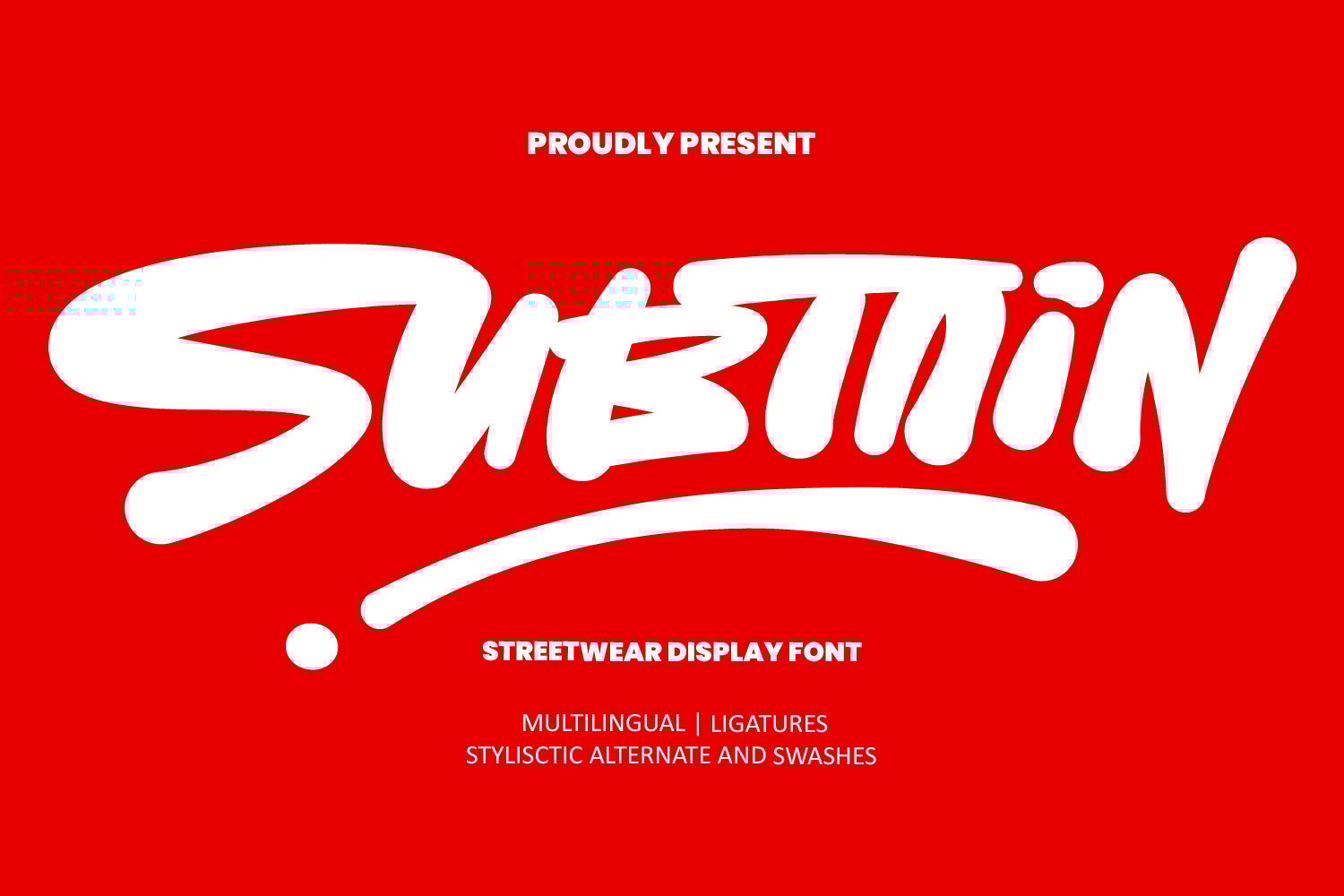 Subtain – Streetwear Display Font