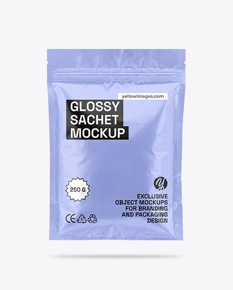 Sachet with Zip Lock Mockup - Mockups