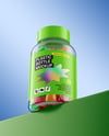 Plastic Bottle with Gummies Mockup