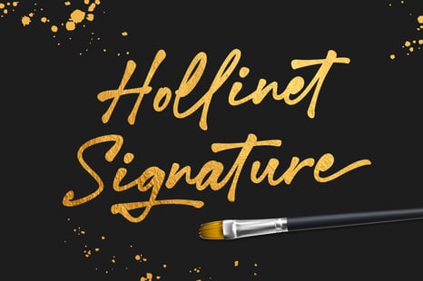 Hollinet Signature - Casual script