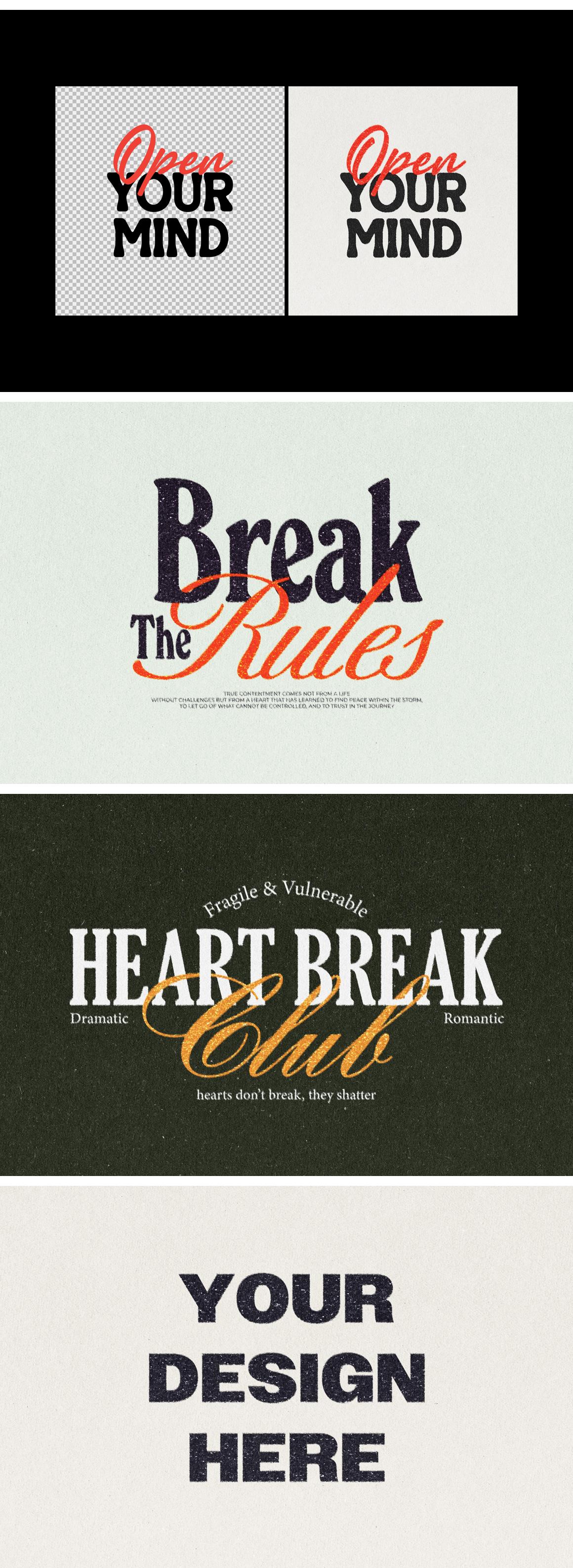 Print Text &amp; Logo Effect