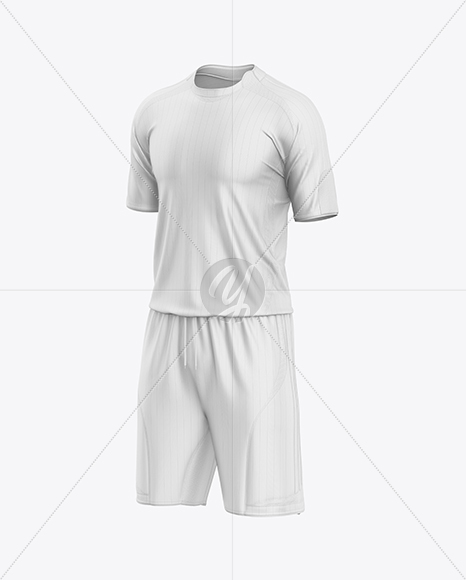 Soccer Kit Mockup - Half Side View