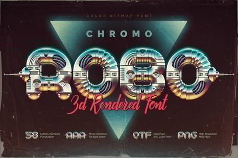 Chromo Robo - Color Bitmap Font