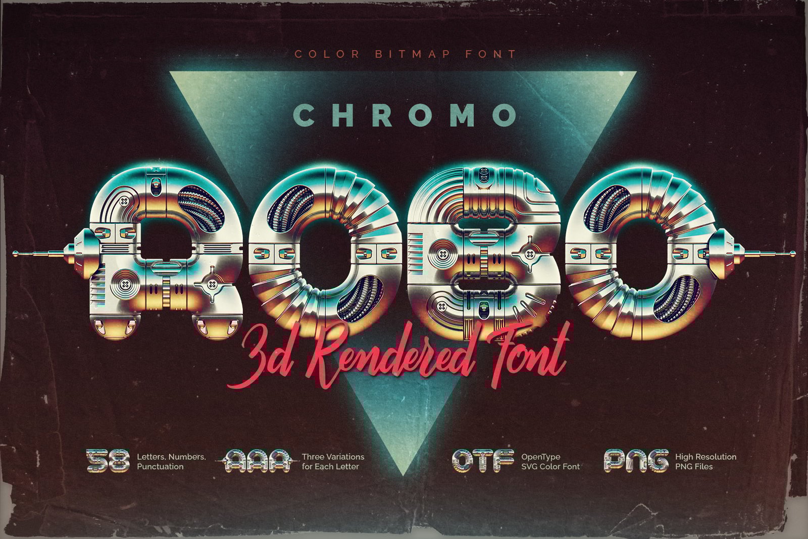 Chromo Robo - Color Bitmap Font