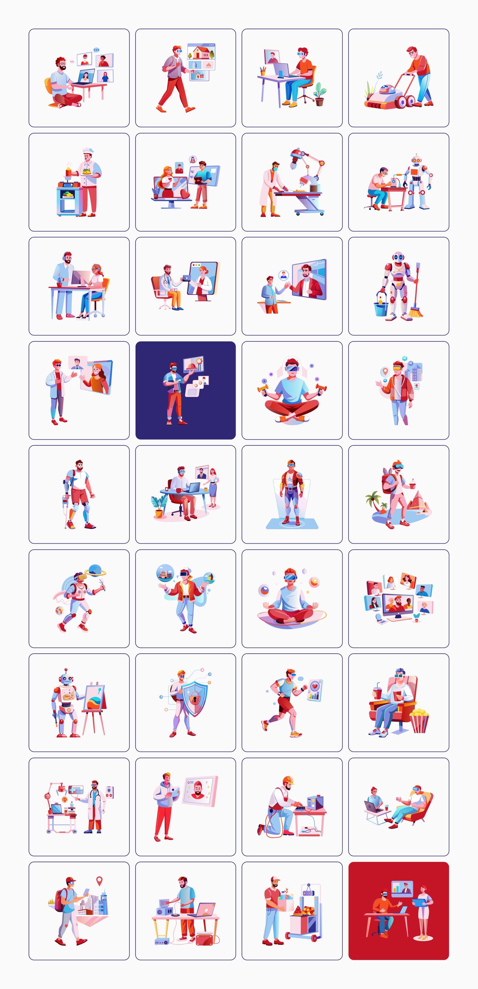 Technology Illustration Set