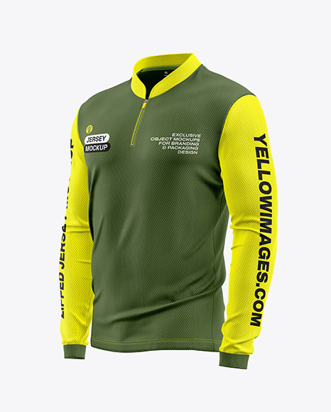 Mesh Jersey Mockup - Half Side View