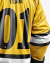 Man Wearing Full Ice Hockey Kit Mockup