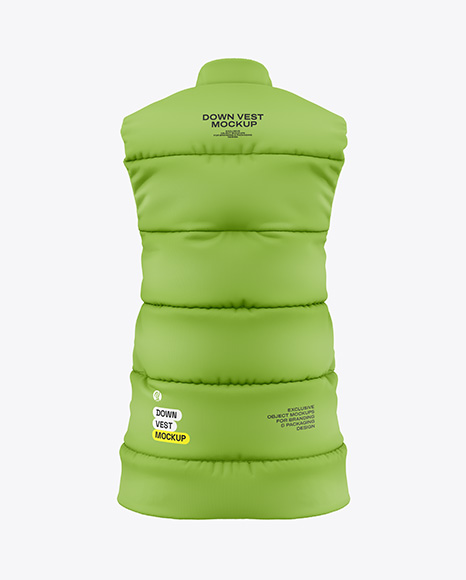 Women's Down Vest Mockup - Vest