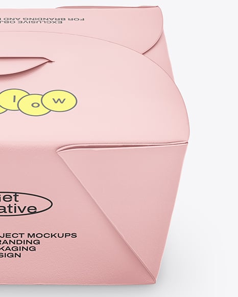 Paper Box in Glossy Sleeve Mockup