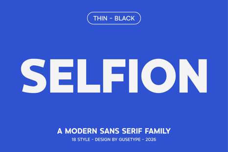 Selfion - A Modern Sans Serif Font