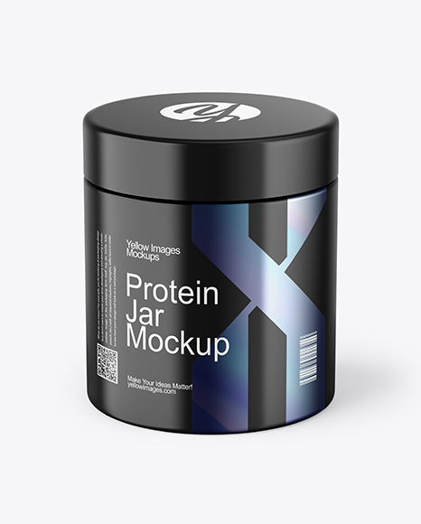 Matte Plastic Jar Mockup