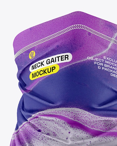 Neck Gaiter Mockup - Front View