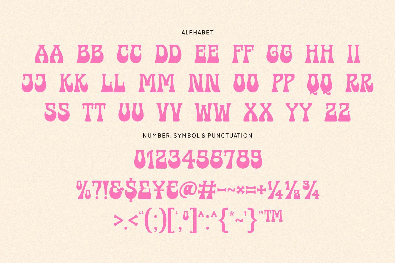 The Psychedelic Peace Font