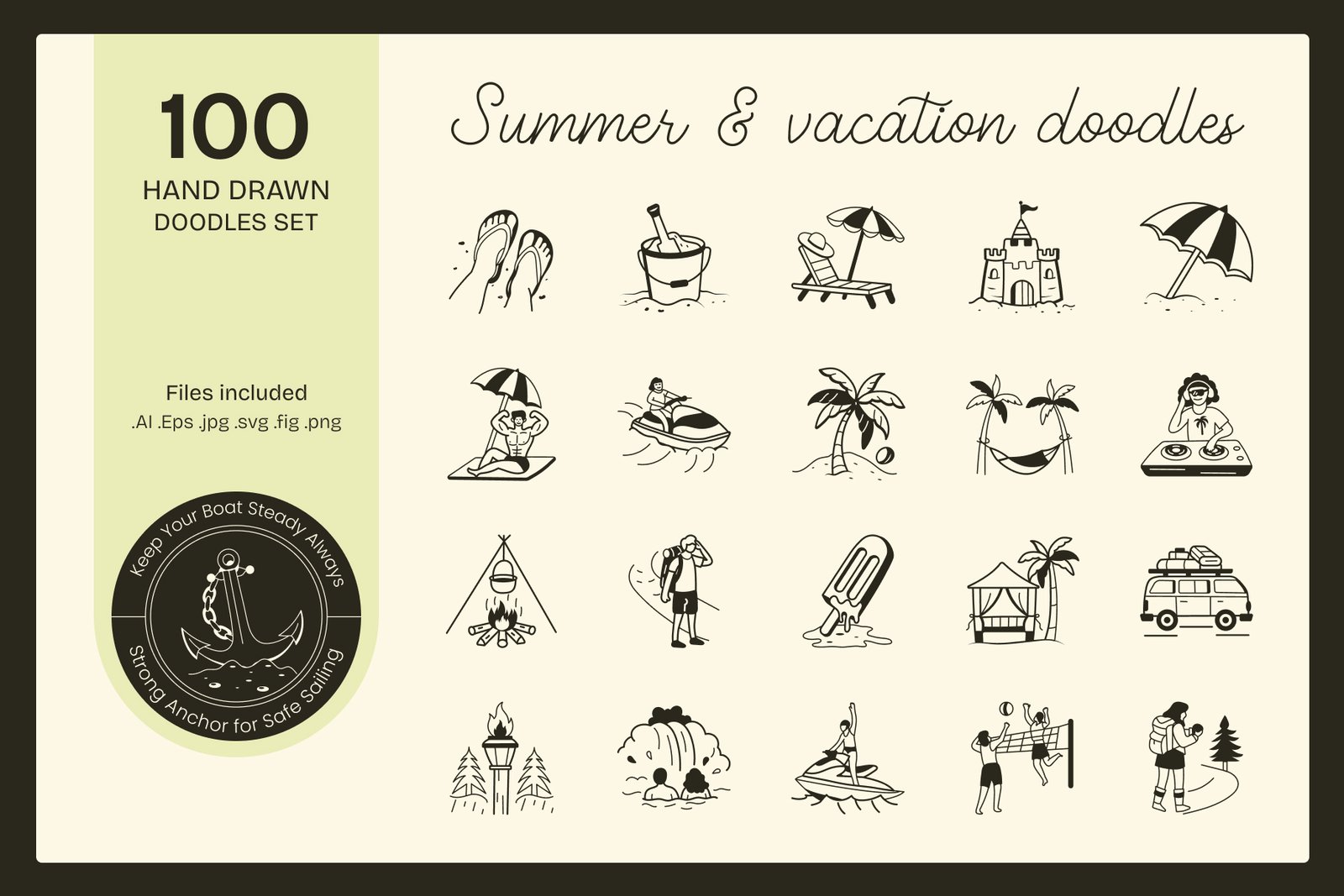 Summer and Vacation Doodles
