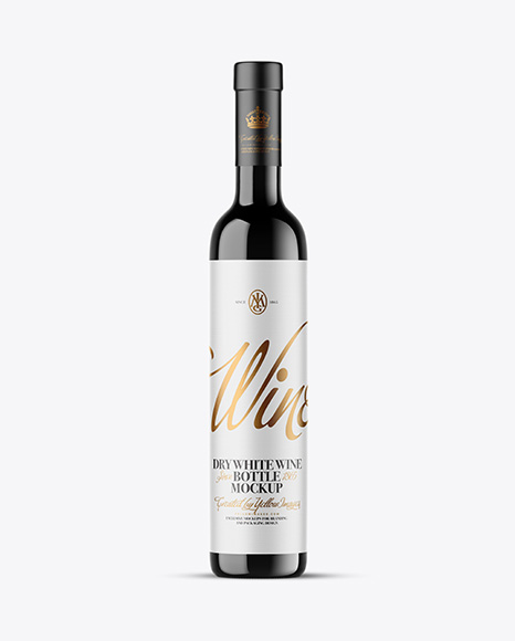 Dark Glass Wine Bottle Mockup - Packaging mockups