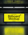 Billboard in Underground Passage Mockup