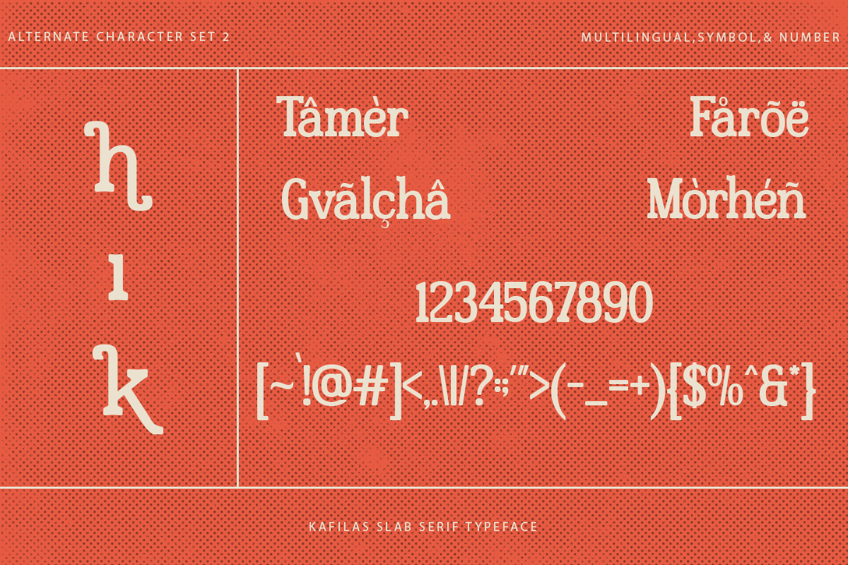 Kafilas - Stylish Slab Serif Font