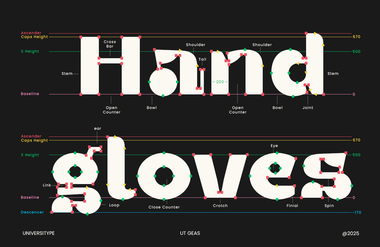 UT Geas - A Playful Display Font