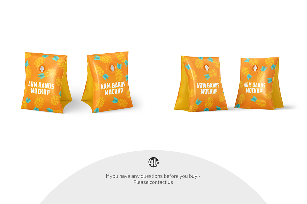 Swimming Arm Bands Mockup Set