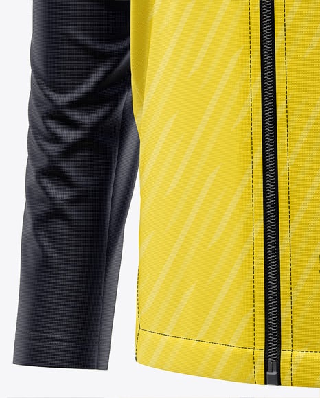 Full-Zip Long Sleeve Jersey Mockup