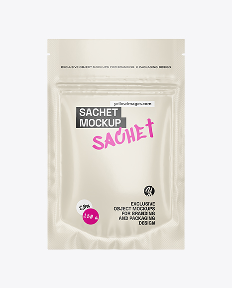 Matte Sachet Mockup