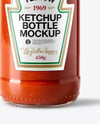 Tomato Ketchup Bottle Mockup