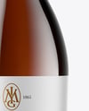 Amber Glass White Wine Bottle Mockup