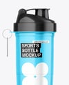 Glossy Sports Bottle Mockup