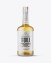 Golden Tequila Bottle Mockup