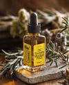 Amber Dropper Bottle with Oil Tincture Mockup