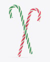 Two Candy Canes Mockup
