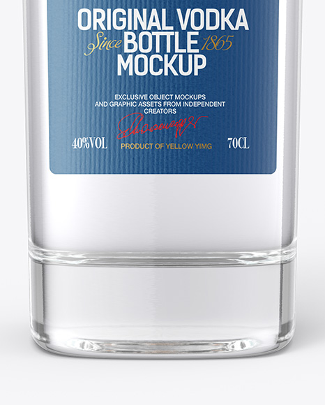 Vodka Bottle Mockup