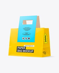 Paper bag psd mockup