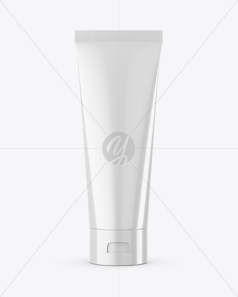 Glossy Cosmetic Tube Mockup