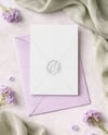 Greeting Card on Envelope Mockup