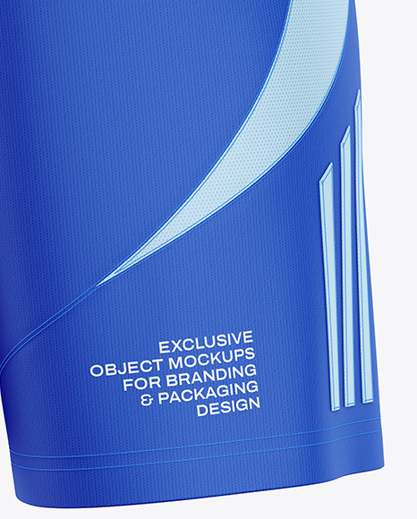 Training Shorts Mockup - Back Half Side View
