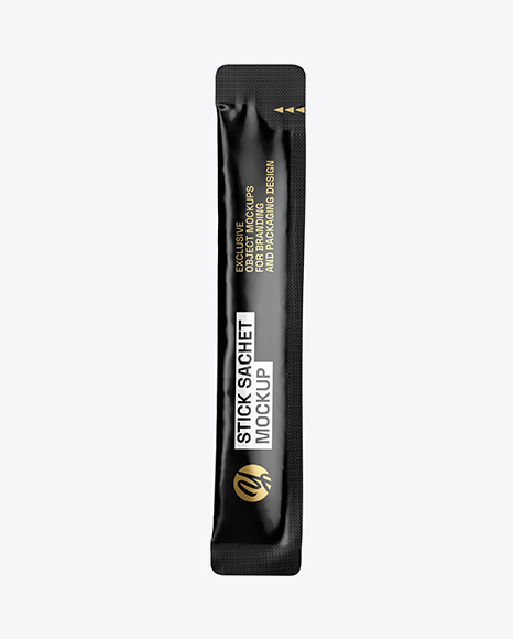 Glossy Stick Sachet Mockup