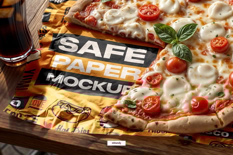 Food Safe Paper Mockups - Product Mockups