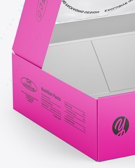 Paper Cake Box Mockup